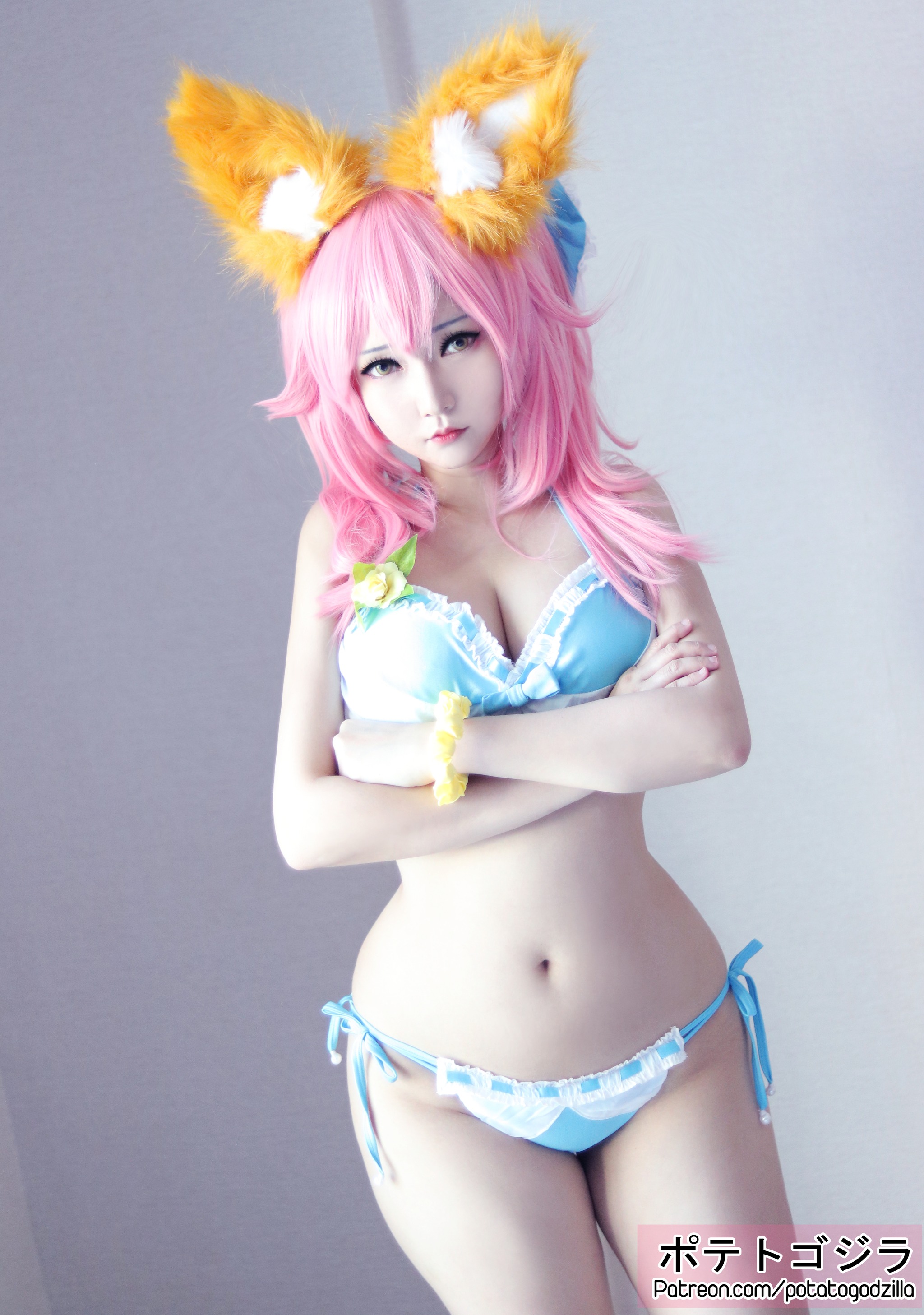 图片[1]-Potato Godzilla – NO.044 Tamamo Bikini [20P]-XikXak